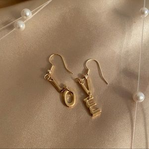 💙LOVE Faith Earrings 18K Goldplated Hooks
